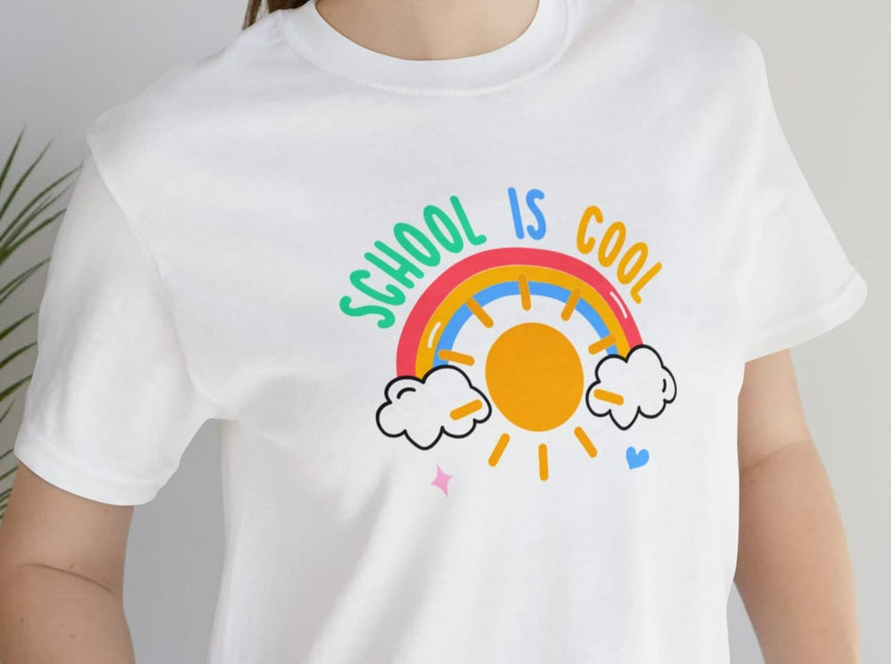 School Is Cool! Unisex Jersey Short Sleeve Tee.