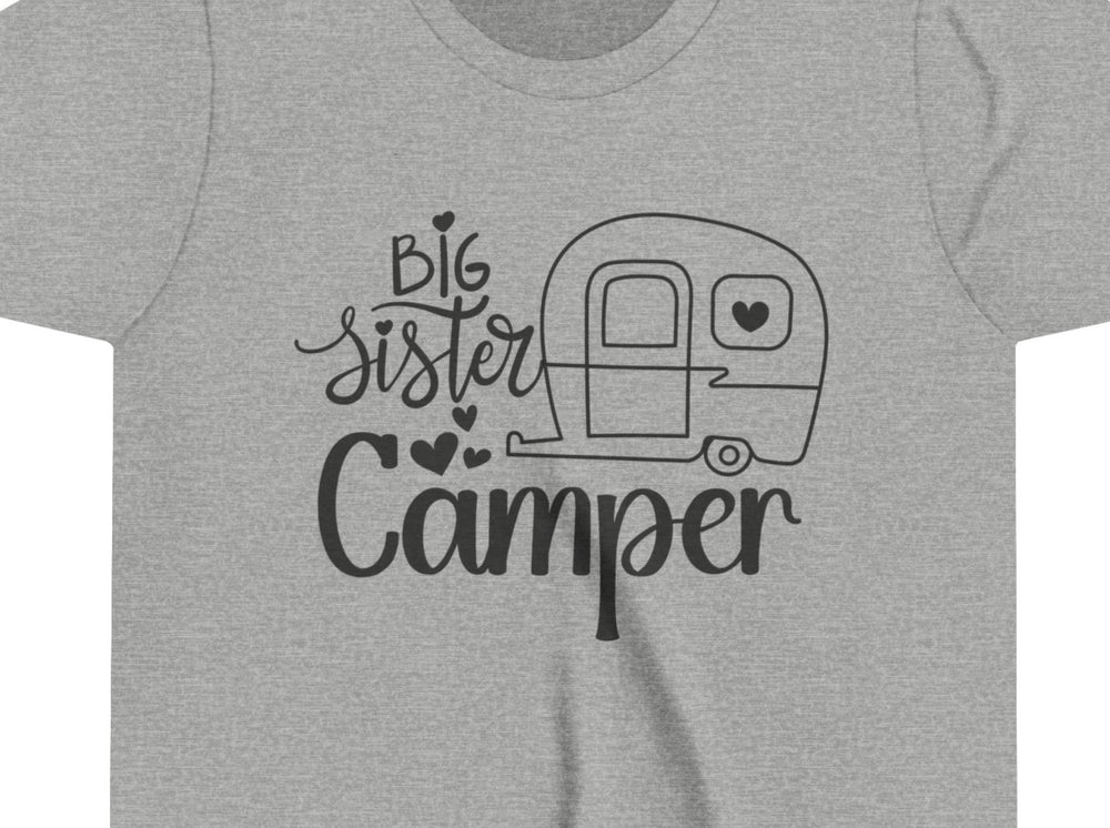 Big Sister Camper Youth Short Sleeve Tee.