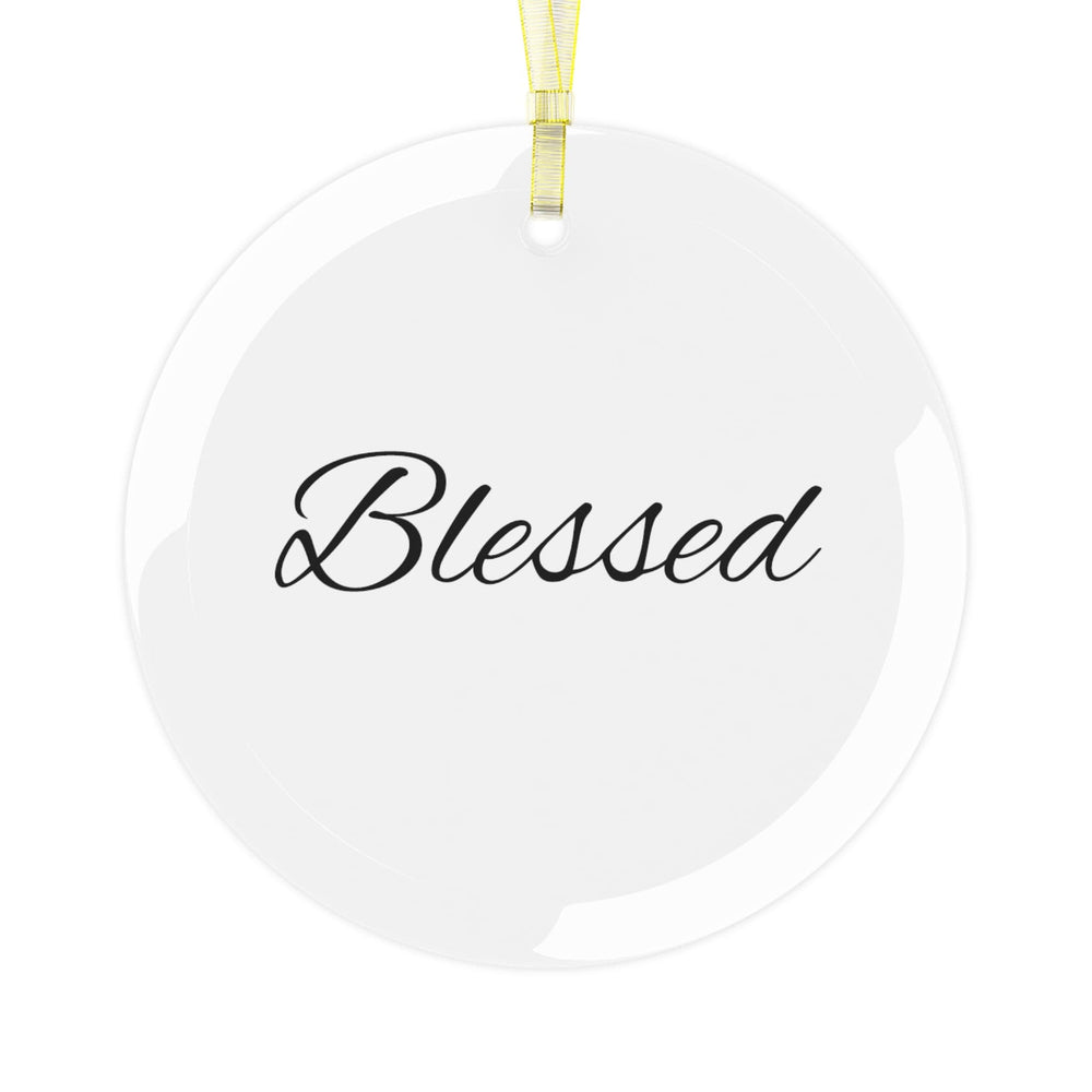 Blessed Glass Ornament.