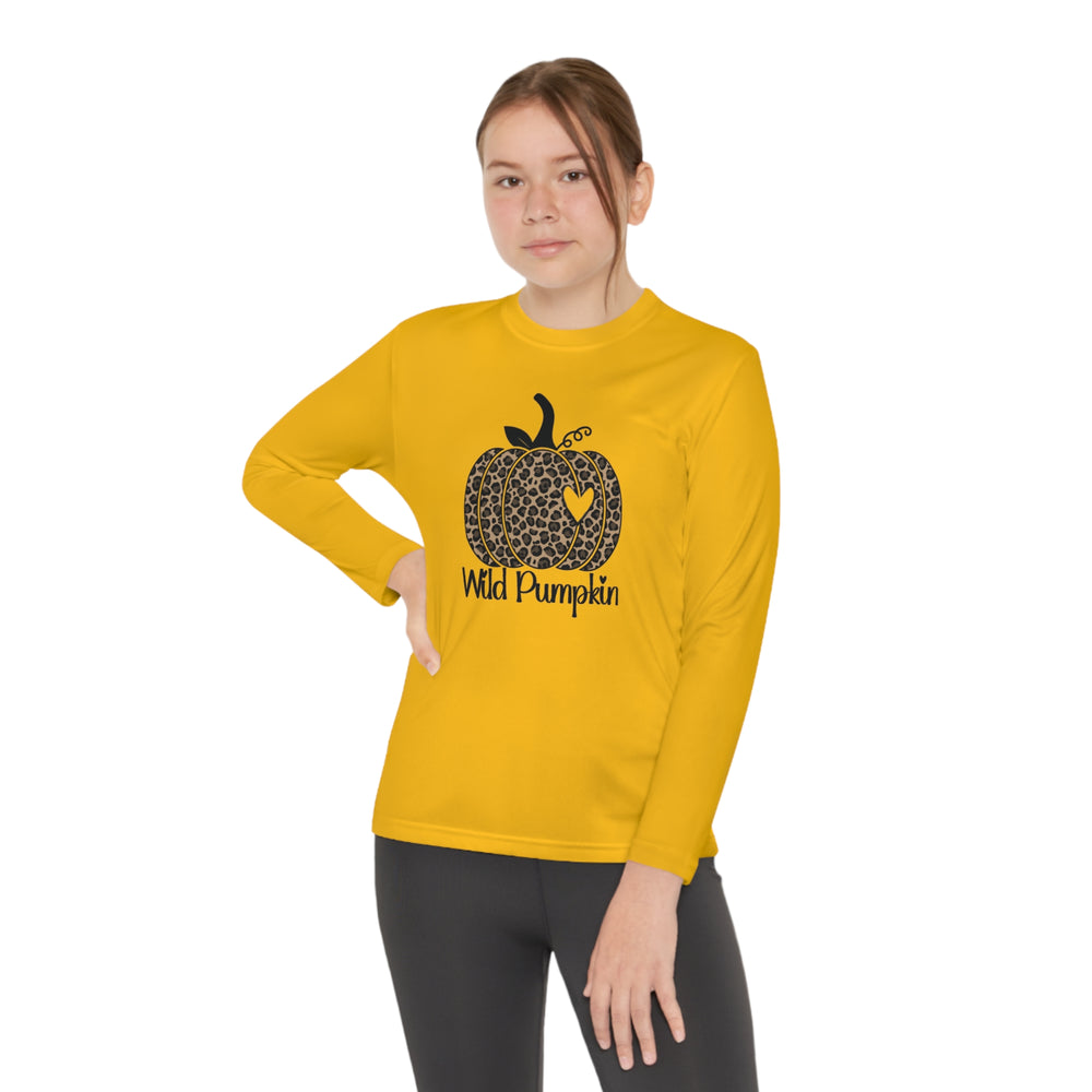 Wild Pumpkin Youth Long Sleeve Competitor Tee.