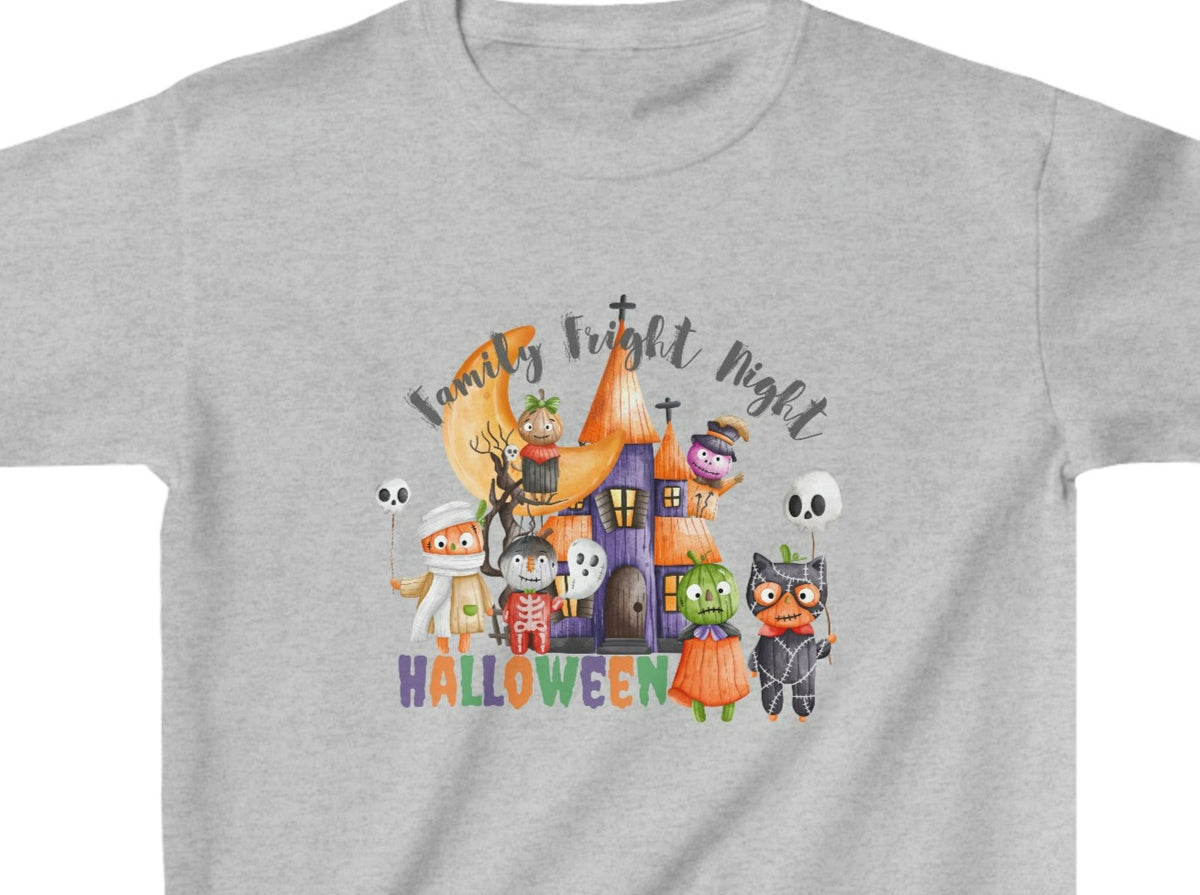 6 Person Family Fright Night Kids Heavy Cotton™ Tee.