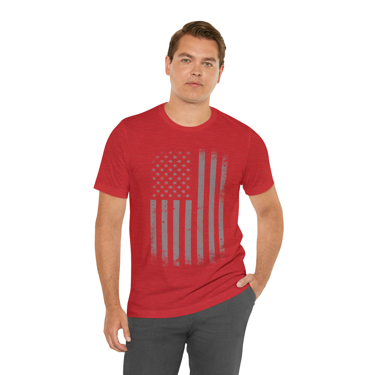 American Flag Unisex Jersey Short Sleeve Tee.