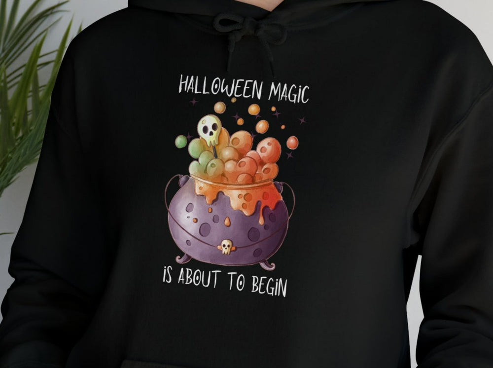 Halloween Magic Is About To Begin Unisex Heavy Blend™ Hooded Sweatshirt.