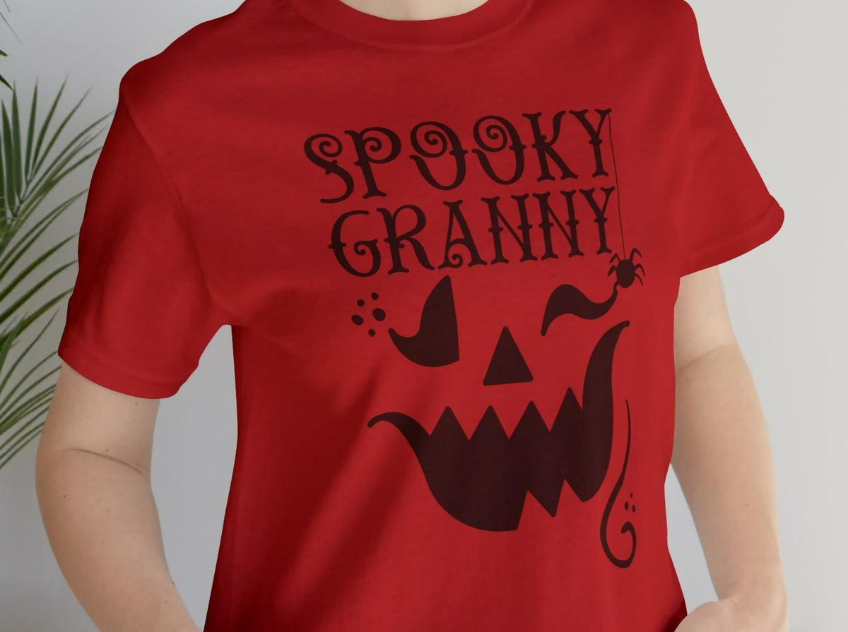 Spooky Granny Unisex Jersey Short Sleeve Tee.