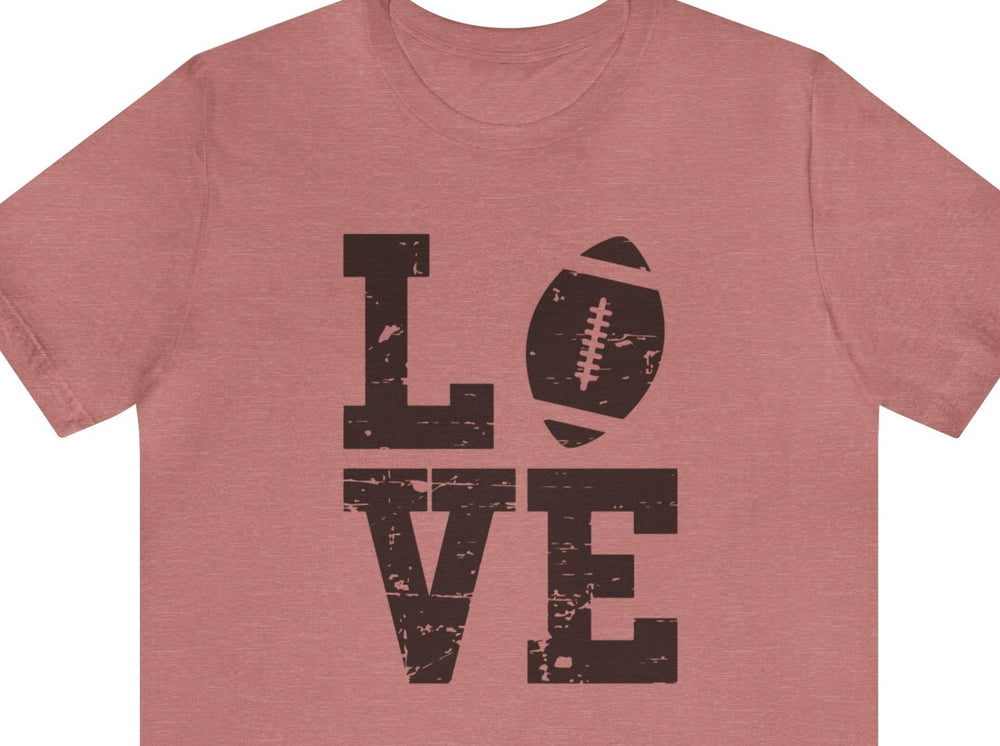 Football Love Unisex Jersey Short Sleeve Tee.