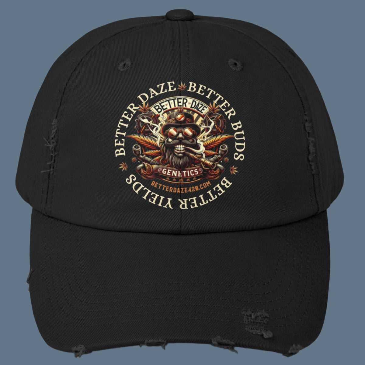 Better Daze Genetics Sir Bud Daze Unisex Distressed Cap