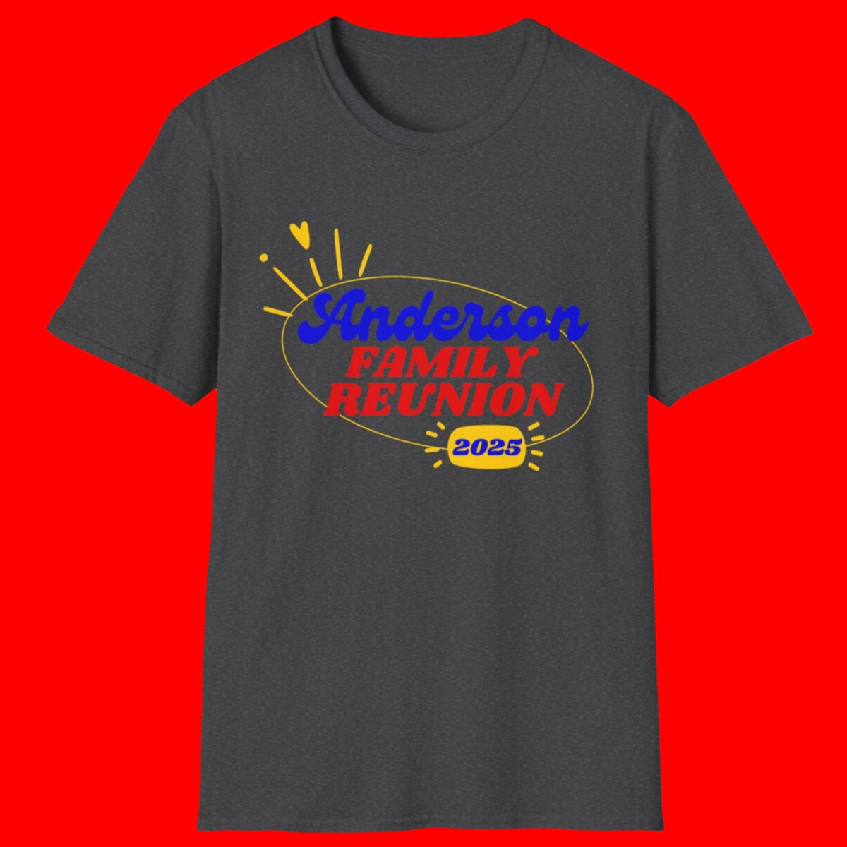 Family Reunion Tri-color Unisex Softstyle T-Shirt