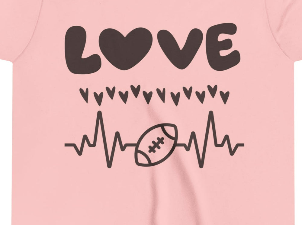 Love Football Youth Short Sleeve Tee.