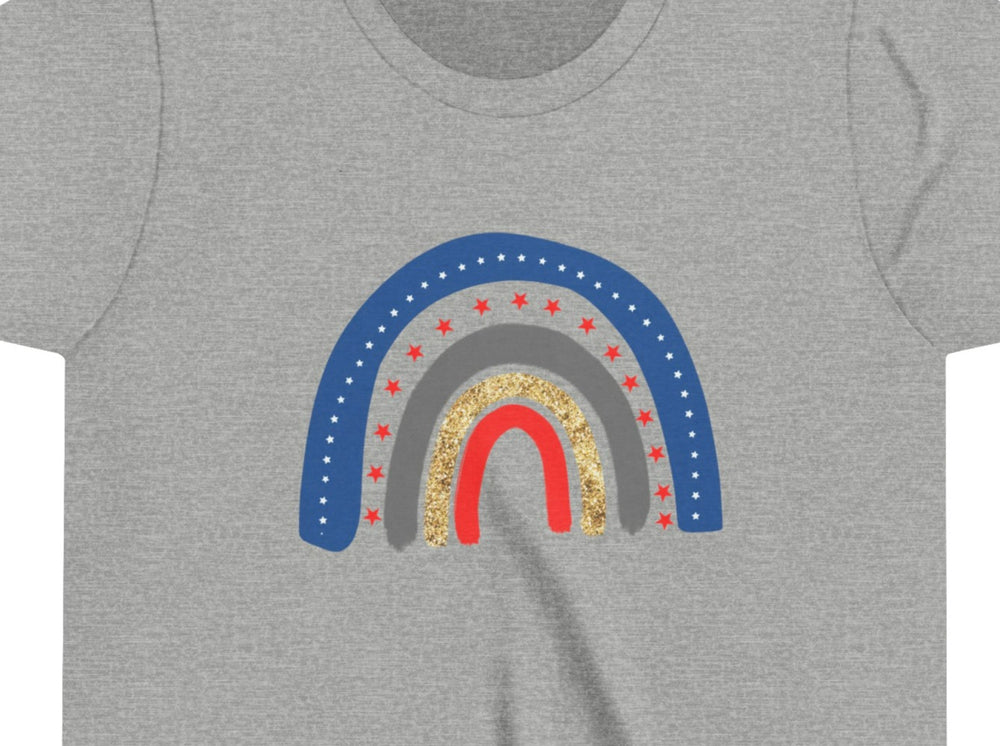 Patriotic Rainbow Youth Short Sleeve Tee.