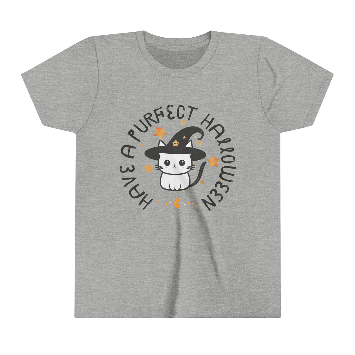 Have a Purfect Halloween Youth Short Sleeve Tee.