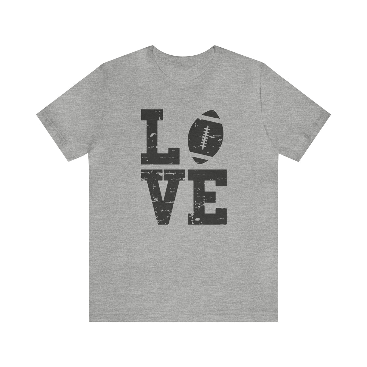 Football Love Unisex Jersey Short Sleeve Tee.