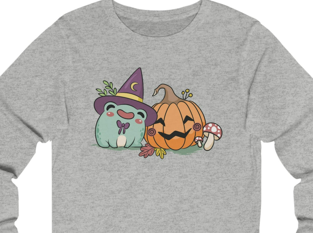 Frog & Pumpkin Unisex Jersey Long Sleeve Tee.