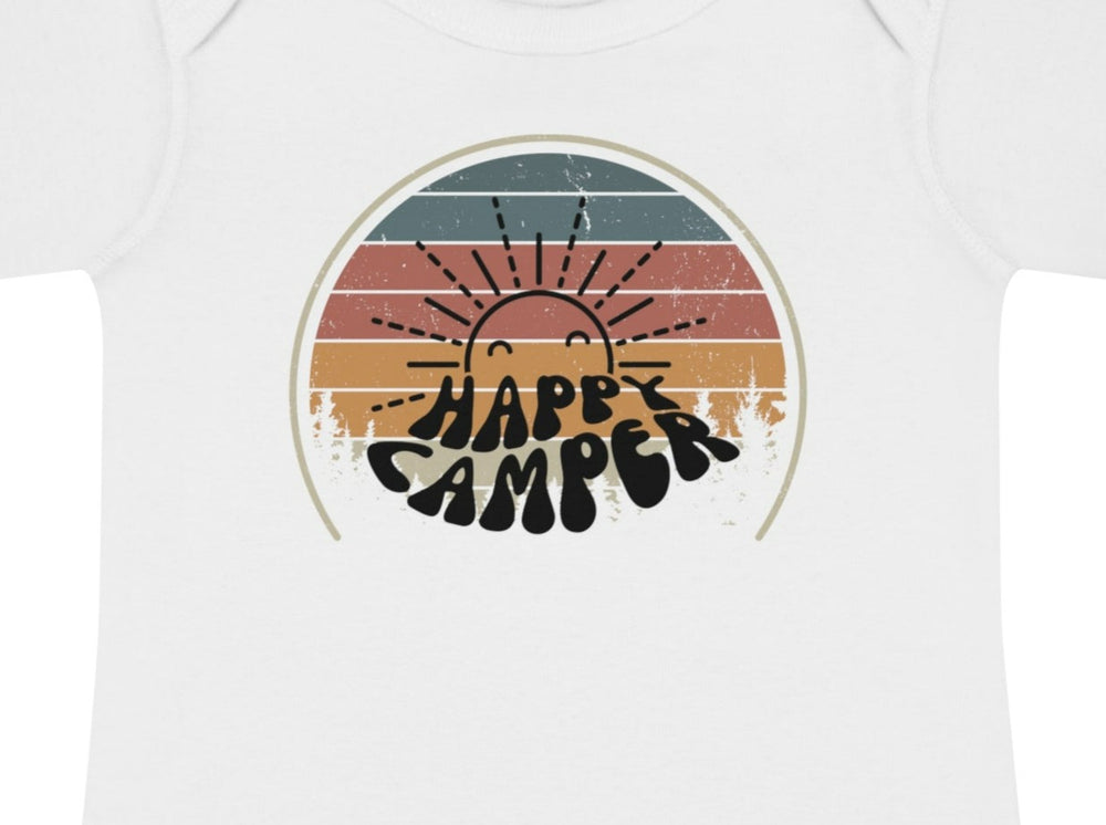 Happy Camper Sunset Infant Baby Rib Bodysuit.