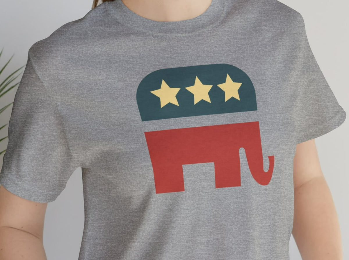 Republican Elephant Unisex Jersey Short Sleeve Tee.