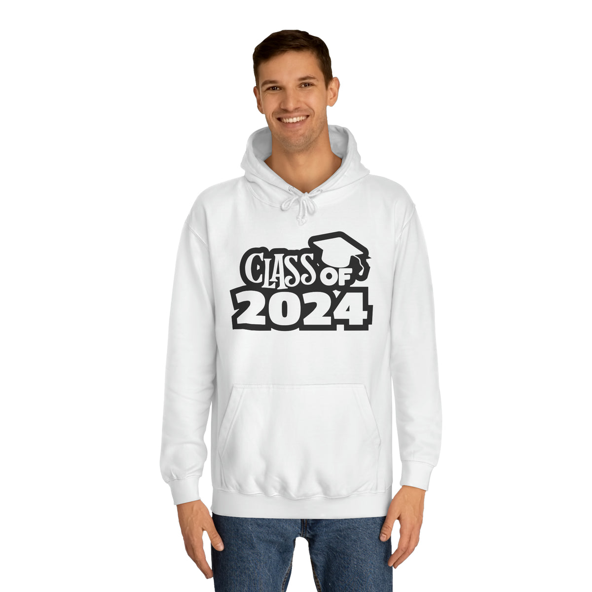 Bold Class of 2024 Unisex College Hoodie