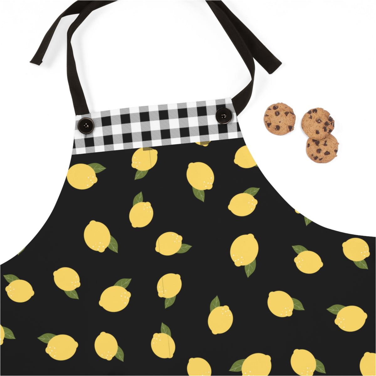 Buffalo Plaid Lemons Apron