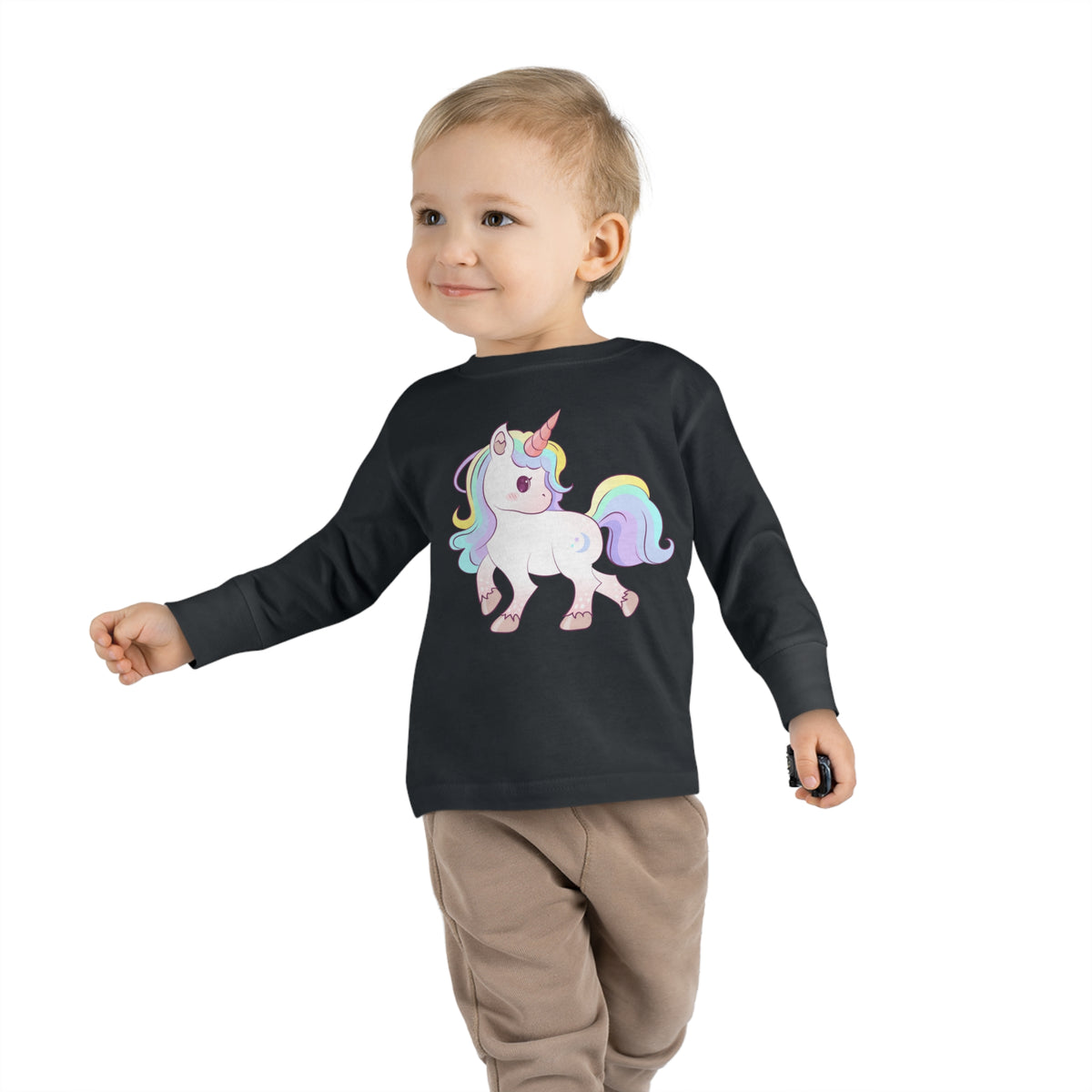 Unicorn World Rainbow Unicorn Love Toddler Long Sleeve Tee