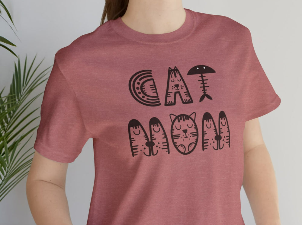 Cat Mom Unisex Jersey Short Sleeve Tee.