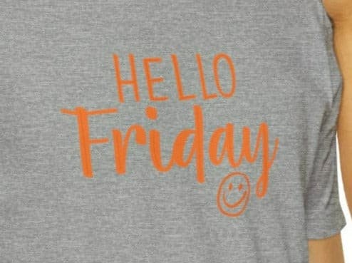 Hello Friday Unisex Jersey Short Sleeve Tee.