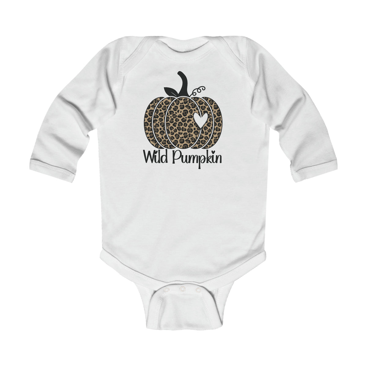 Wild Pumpkin Infant Long Sleeve Bodysuit.