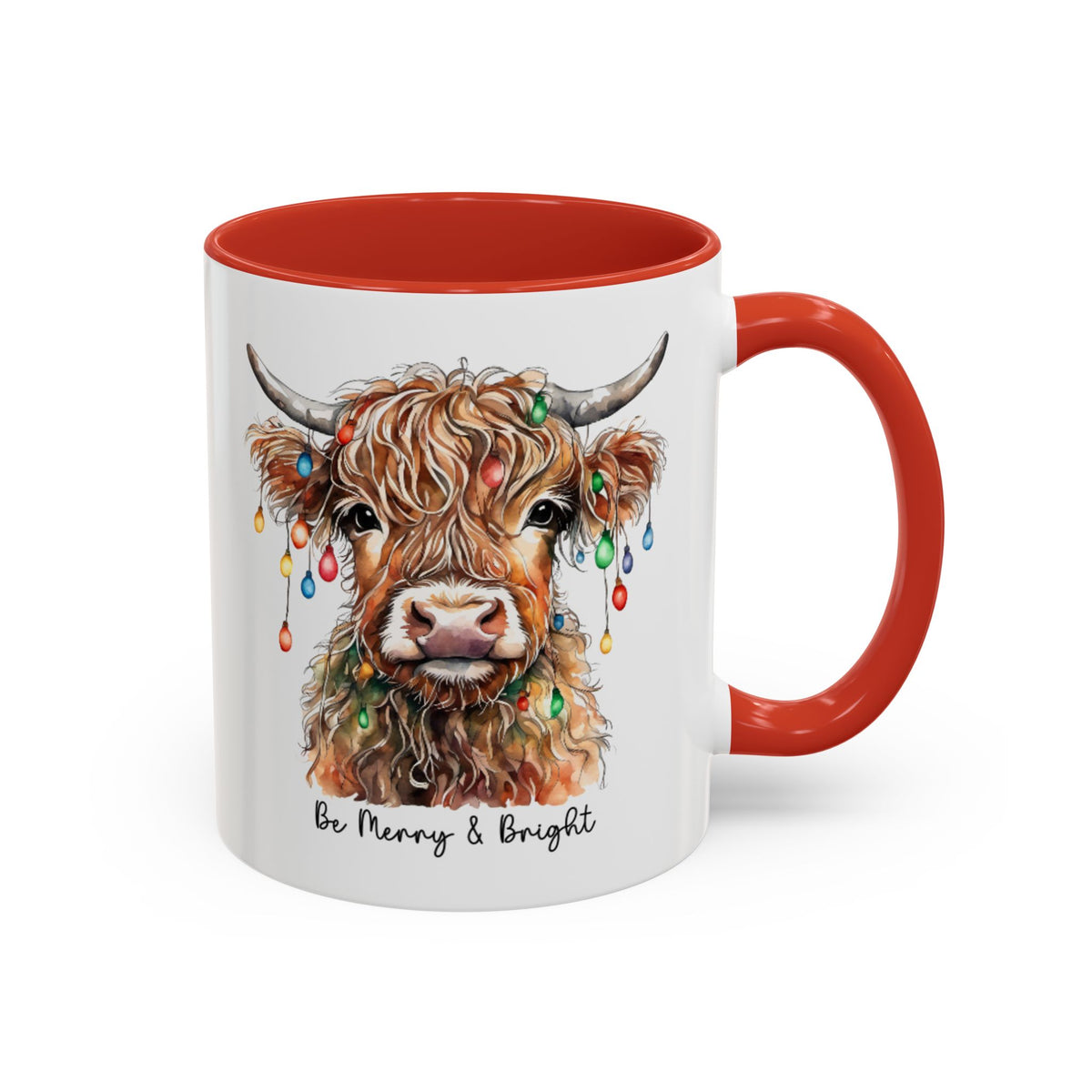 Highland Christmas Cow Accent Coffee Mug (11, 15oz)