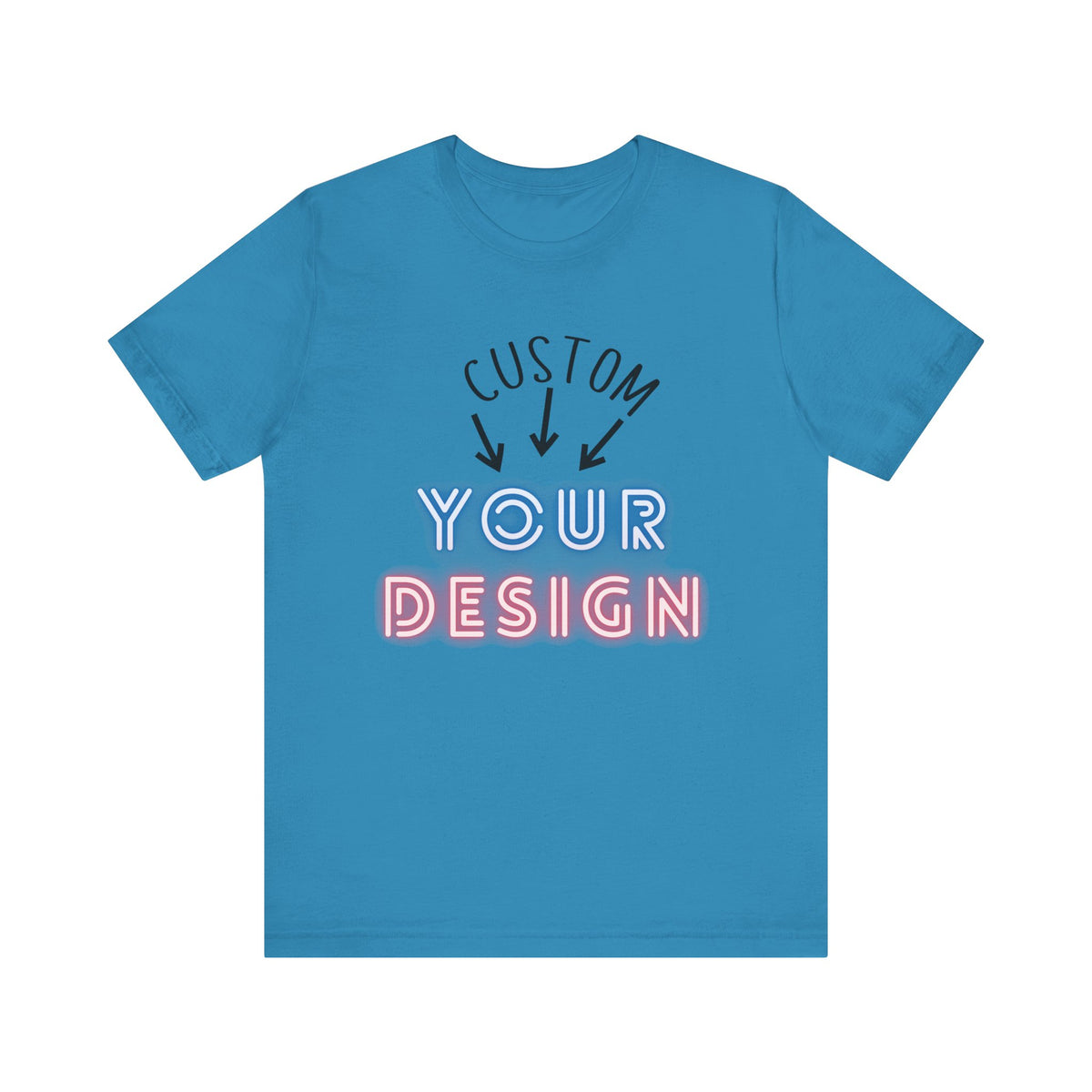 CUSTOM Your Design Unisex Jersey Short Sleeve Tee