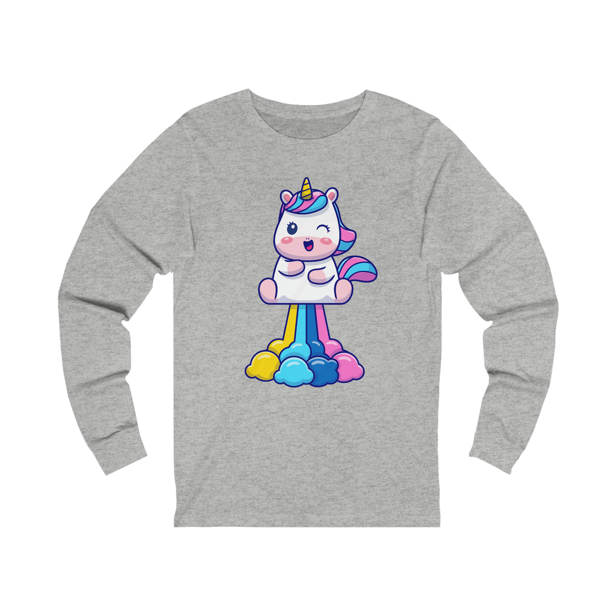 Unicorn World Blastoff Unisex Jersey Long Sleeve Tee