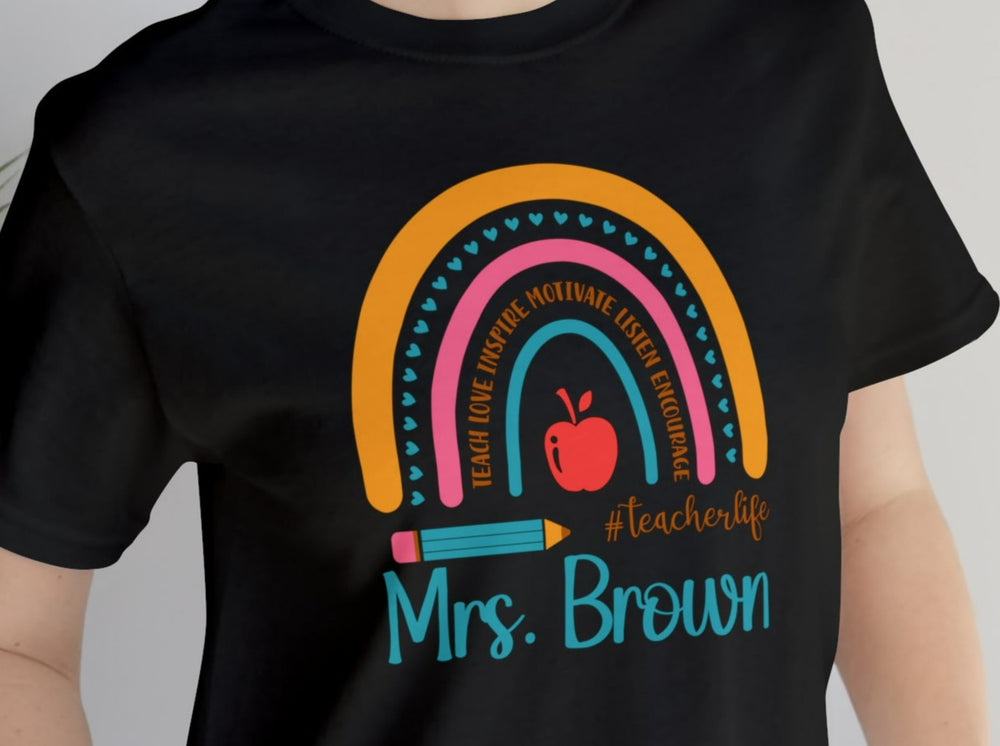 Teacherlife Personalized Unisex Jersey Short Sleeve Tee.