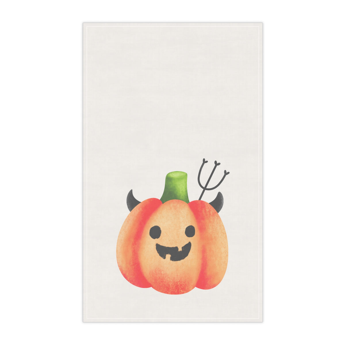 Pumpkin Devil Kitchen Towel.