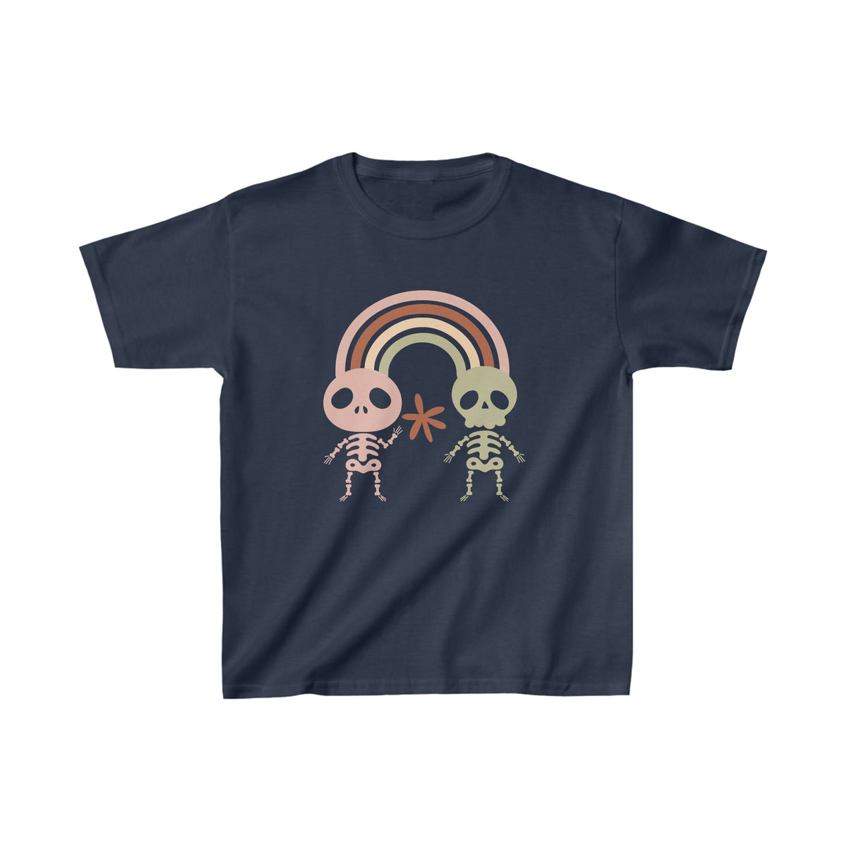 Rainbow Skeletons Kids Heavy Cotton™ Tee