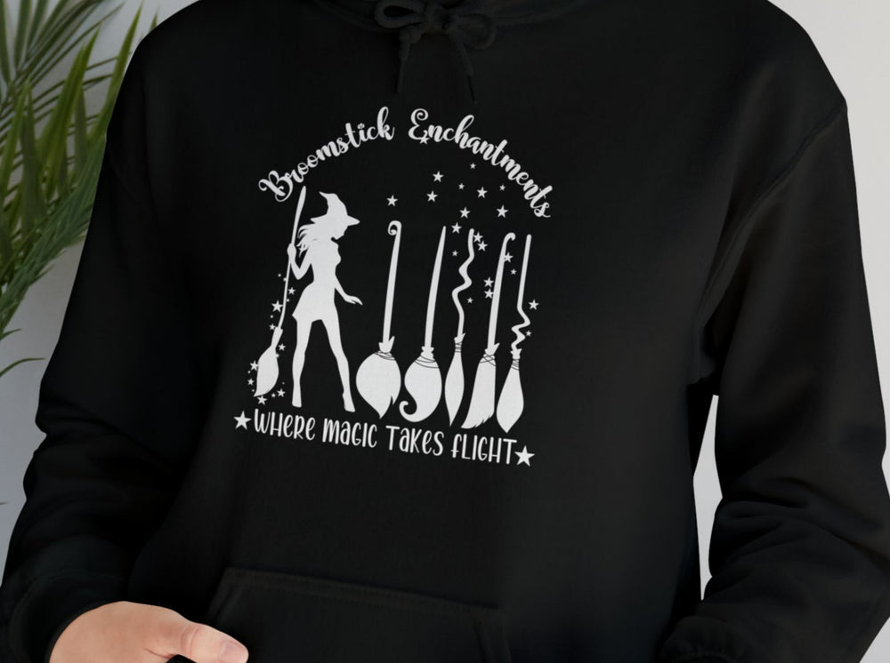 This super cute Broomstick Enchantments shirt will be your favorite everyday shirt.Unisex Heavy Blend™ Hooded Sweatshirt.