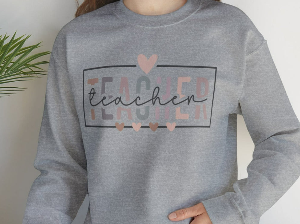 Teacher Hearts Unisex Heavy Blend™ Crewneck Sweatshirt.