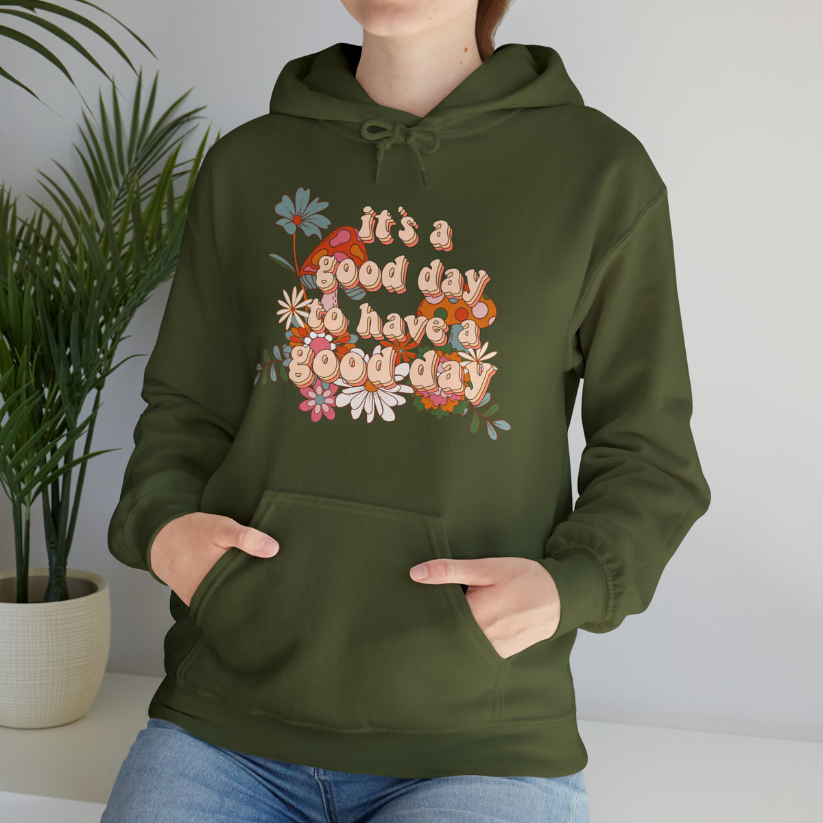 It's A Good Day Unisex Heavy Blend™ Hooded Sweatshirt.