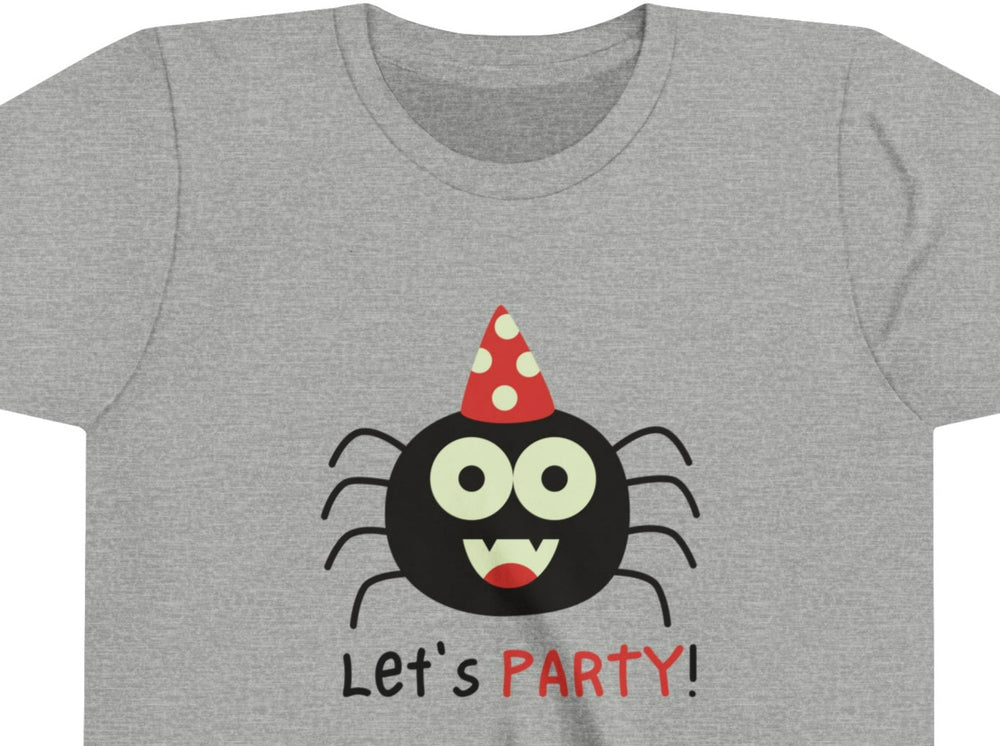 Let's Party Spider Youth Short Sleeve Tee.