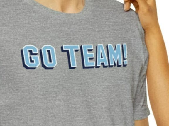 GO TEAM Unisex Jersey Short Sleeve Tee.