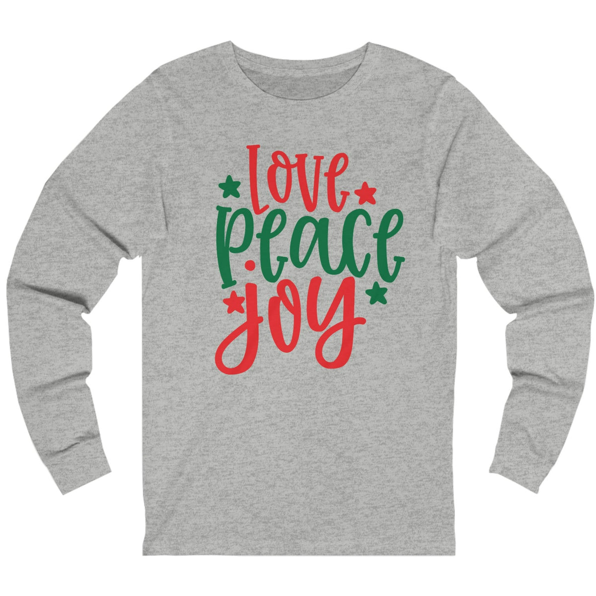 Peace Love Joy Unisex Jersey Long Sleeve Tee