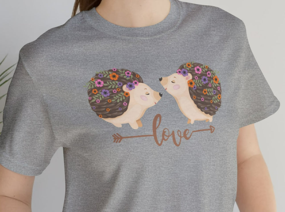 Love Flowers Porcupine Unisex Jersey Short Sleeve Tee.