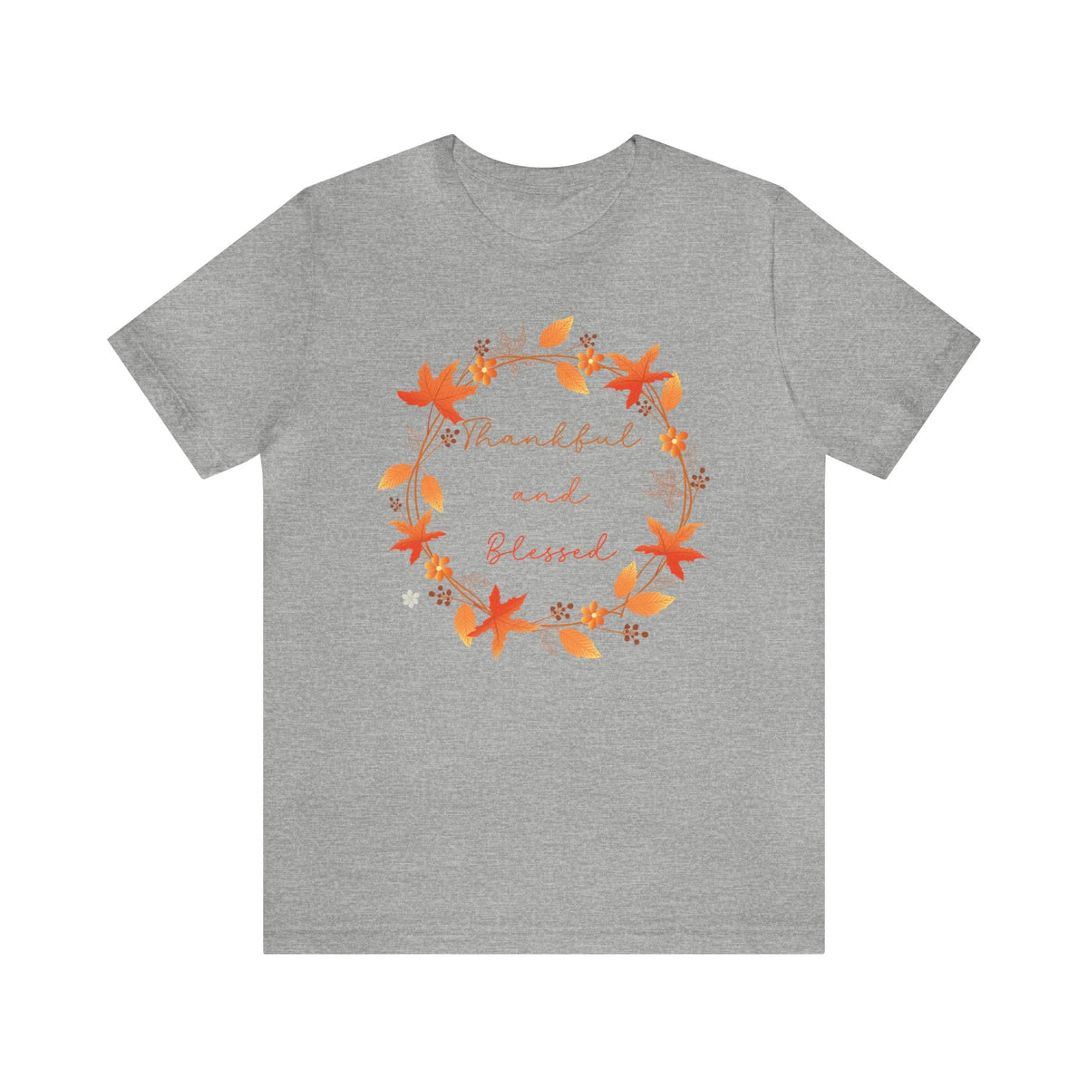 Thankful and Blessed Unisex Jersey Short Sleeve Tee.