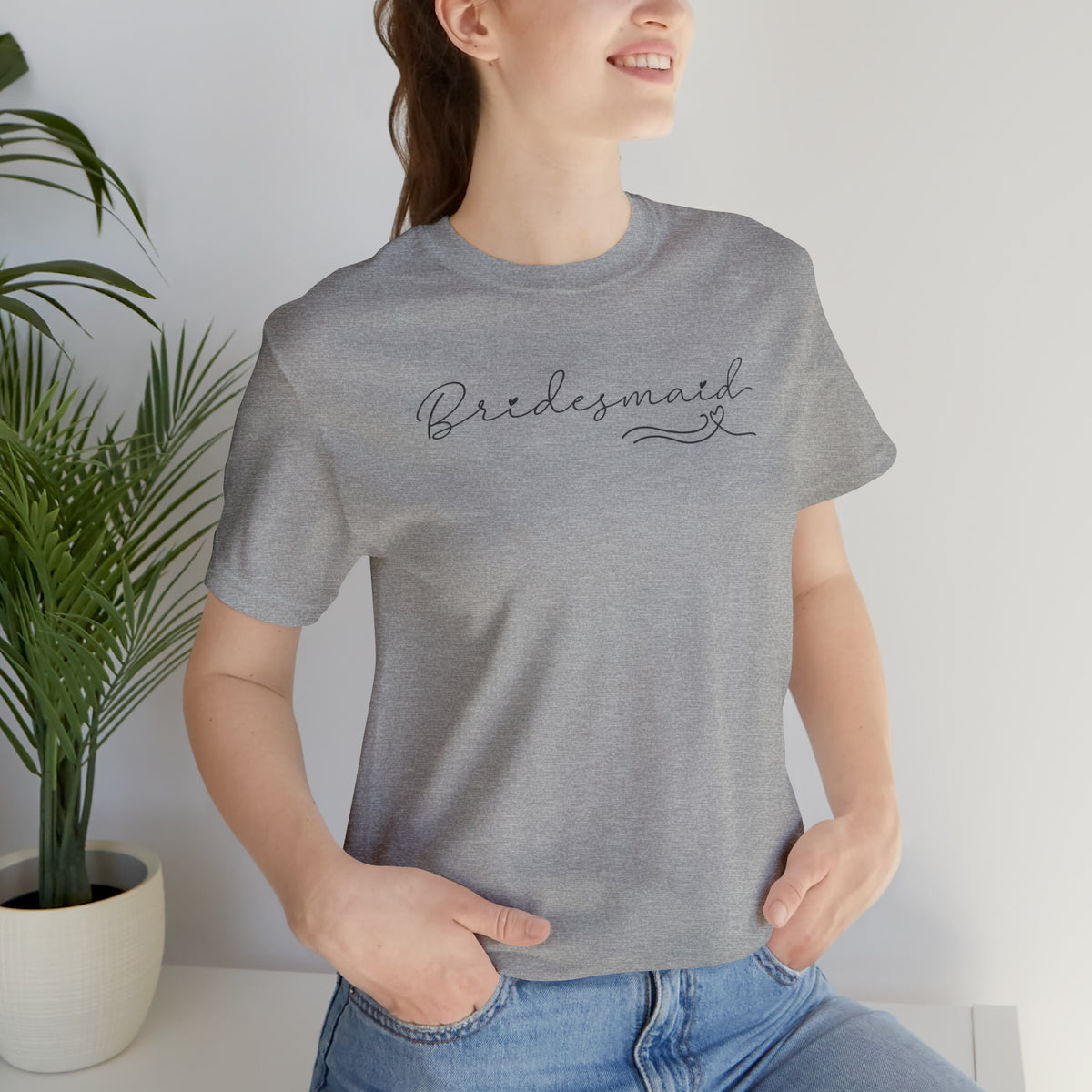 Bridesmaid Unisex Jersey Short Sleeve Tee.