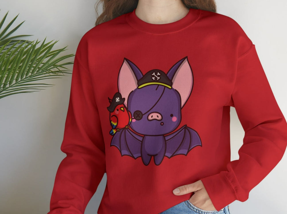 Pirate Bat Unisex Heavy Blend™ Crewneck Sweatshirt.