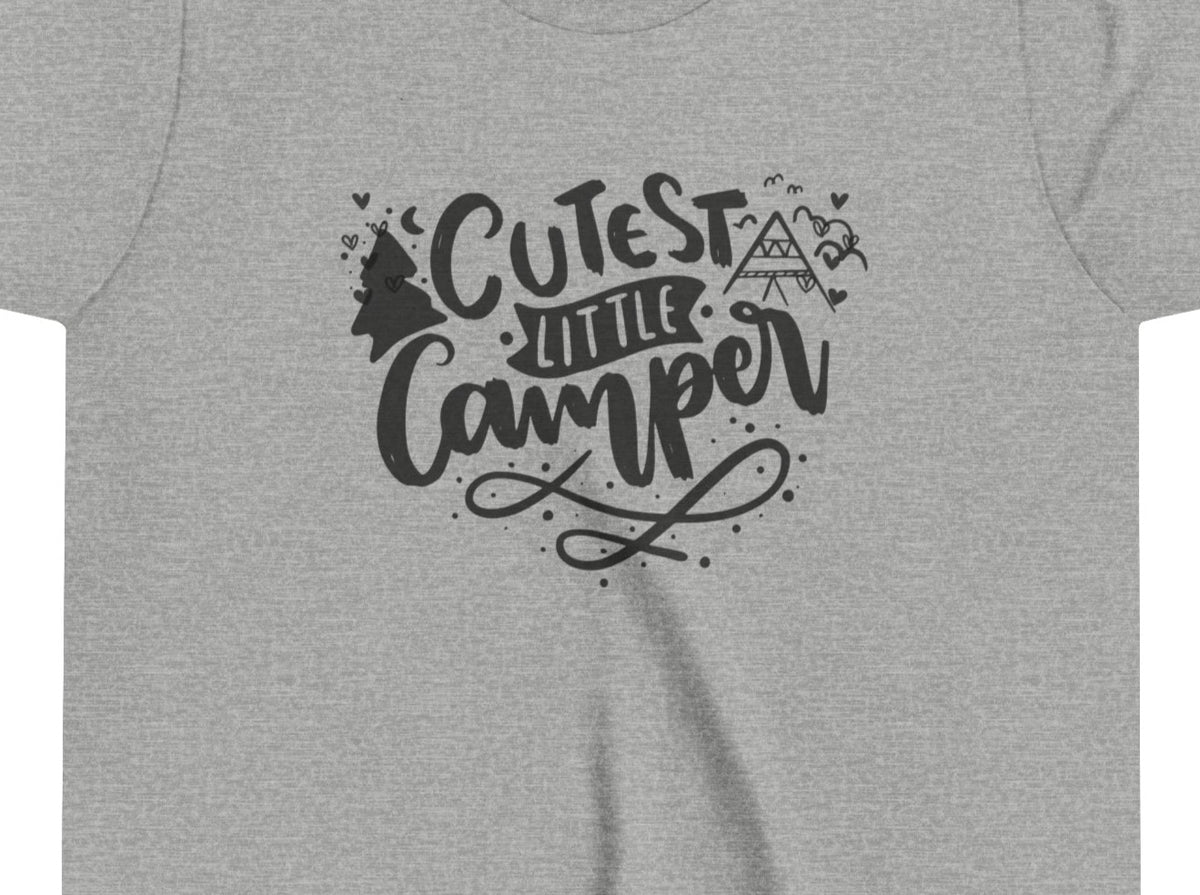 Cutest Little Camper Youth Short Sleeve Tee.