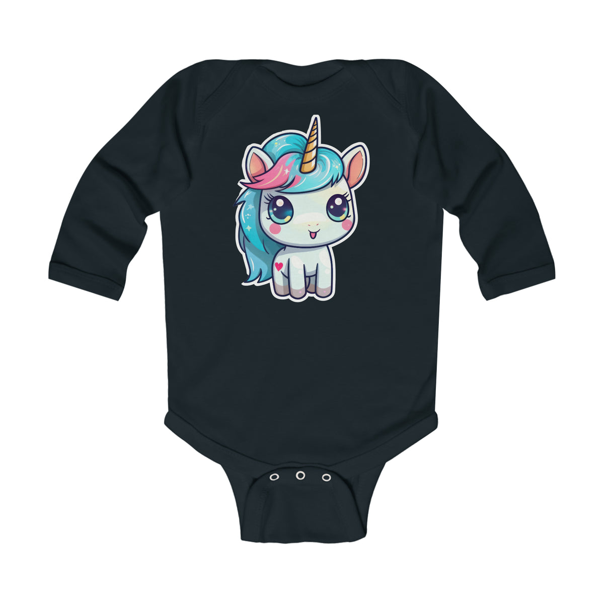 Unicorn World "Abby" Baby Long Sleeve Bodysuit