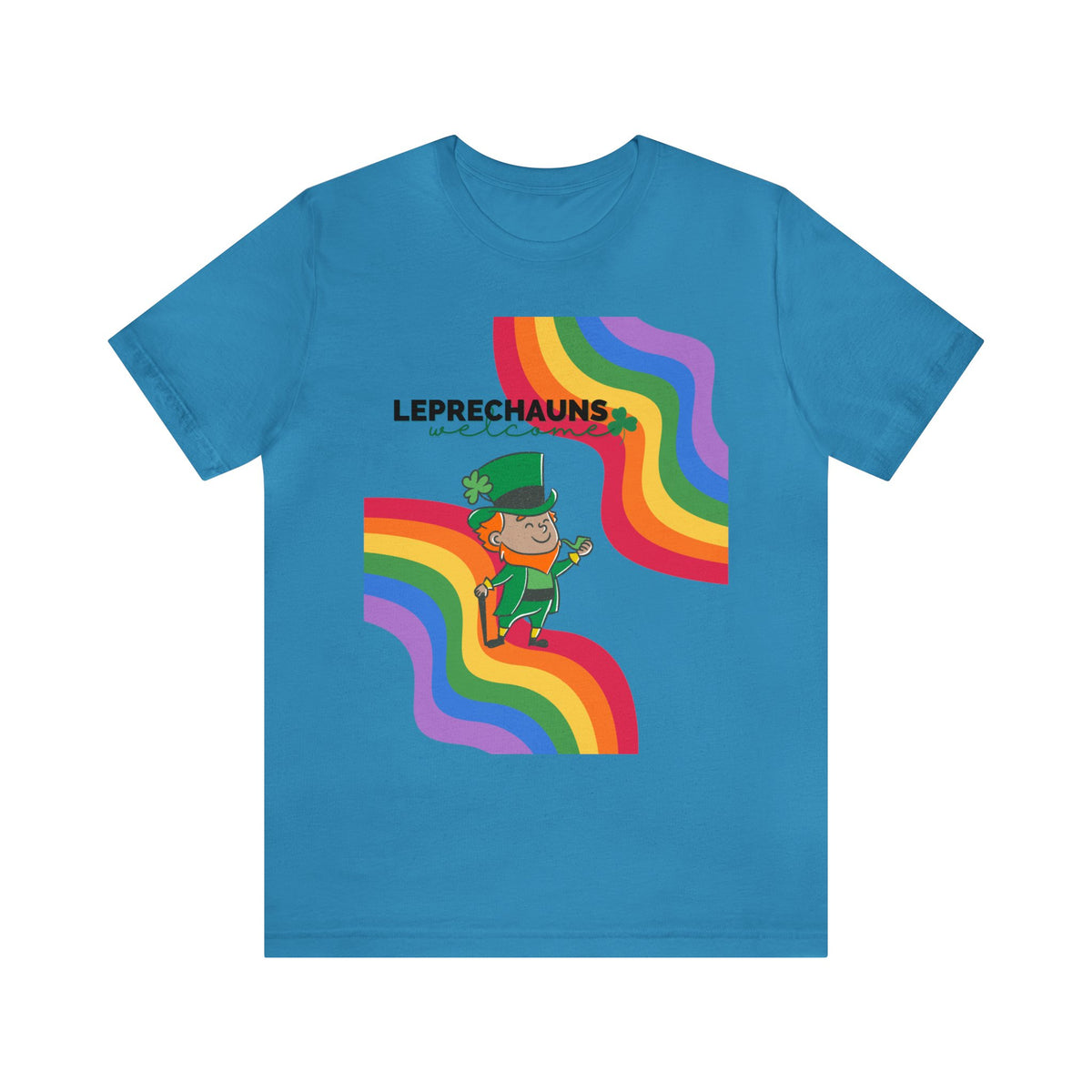 Retro Leprechauns Welcome Unisex Jersey Short Sleeve Tee