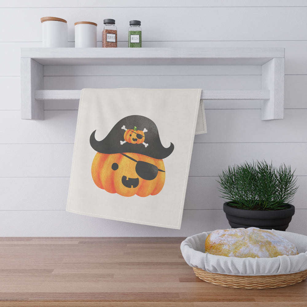 Pirate Pumpkin Kitchen Towel.