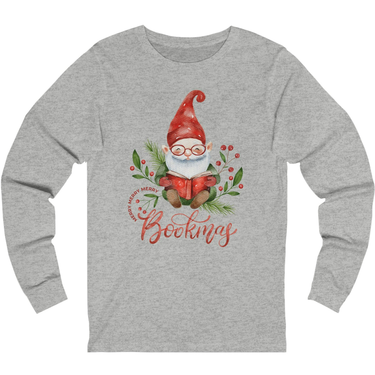 Merry Bookmas Unisex Jersey Long Sleeve Tee