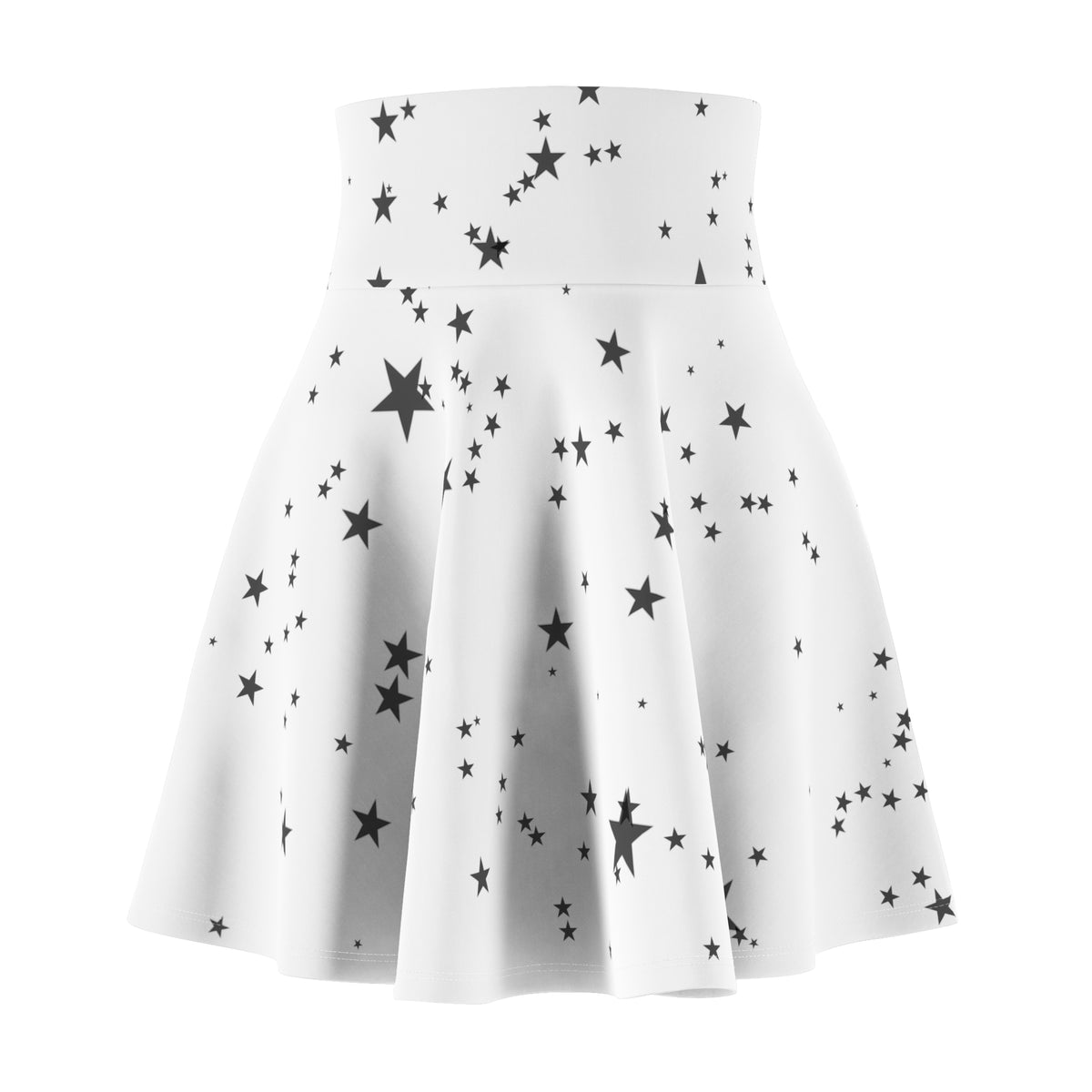 Black Stars Women's Skater Skirt (AOP).