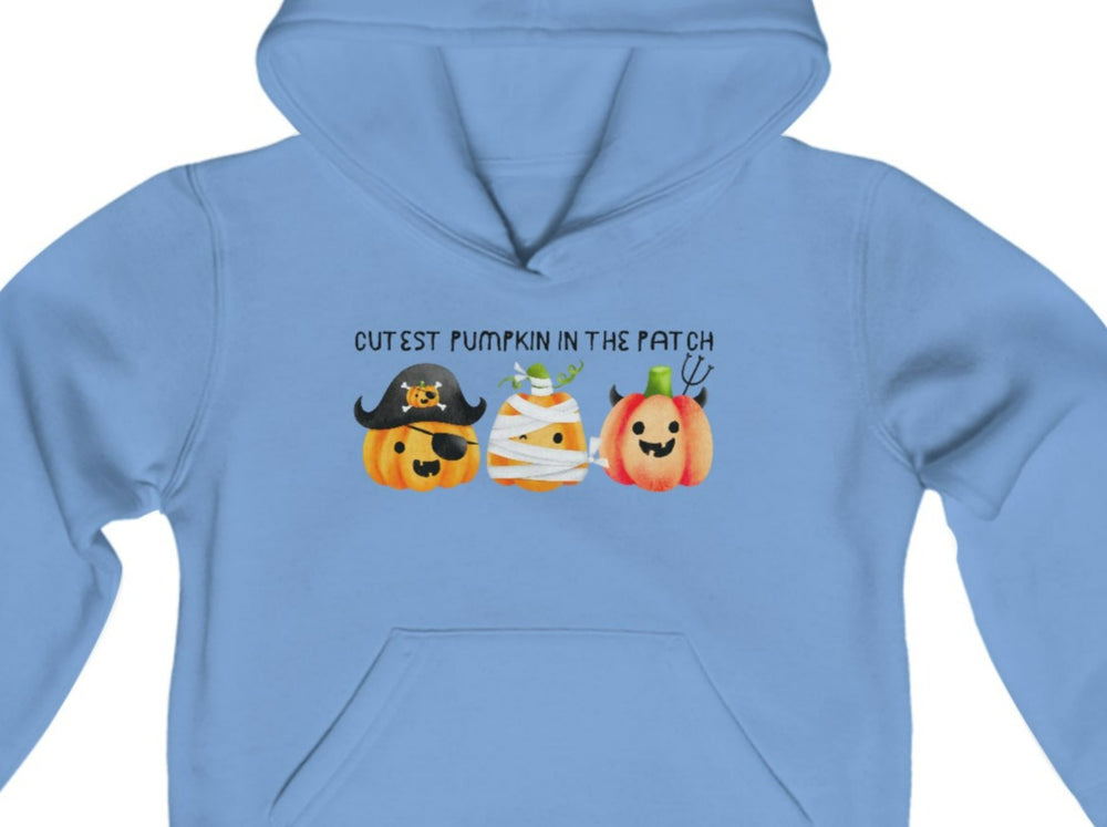 Cutest Pumpkin In The Patch Youth Heavy Blend Hooded Sweatshirt.