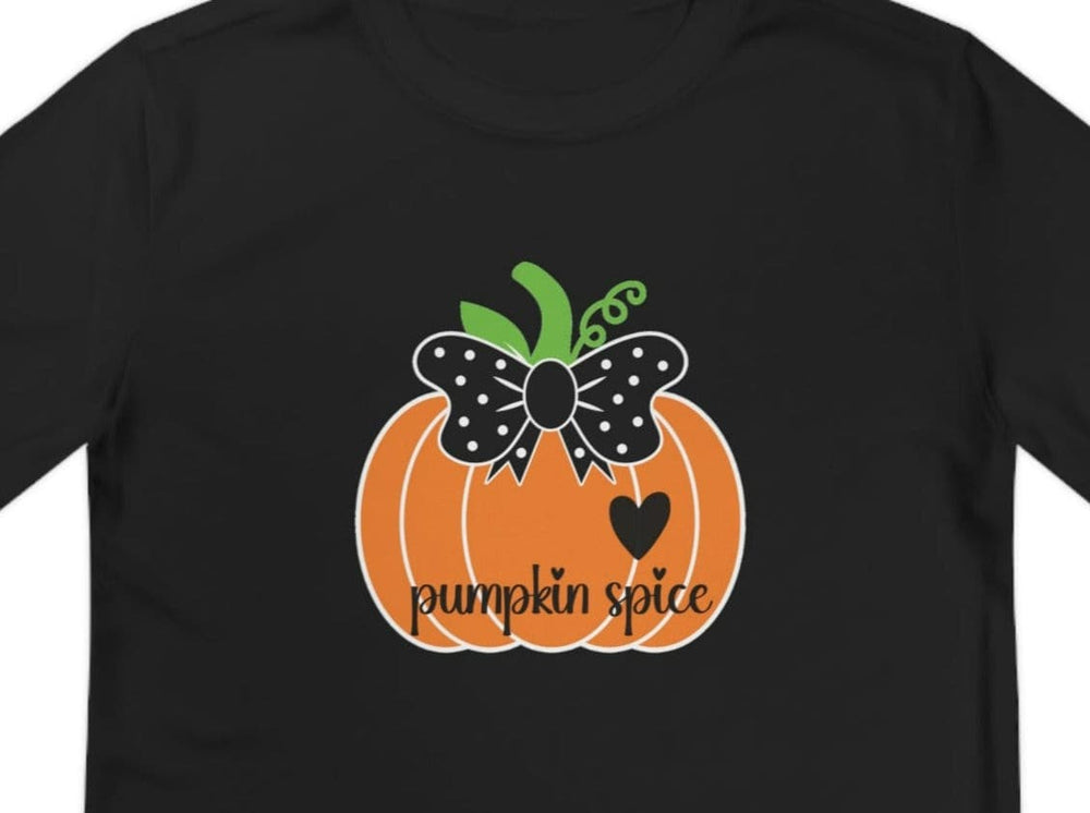 Pumpkin Spice Youth Long Sleeve Competitor Tee.