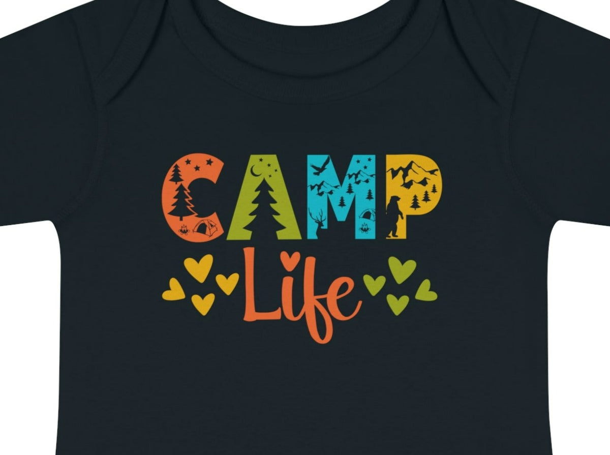 CAMP Life Infant Baby Rib Bodysuit.