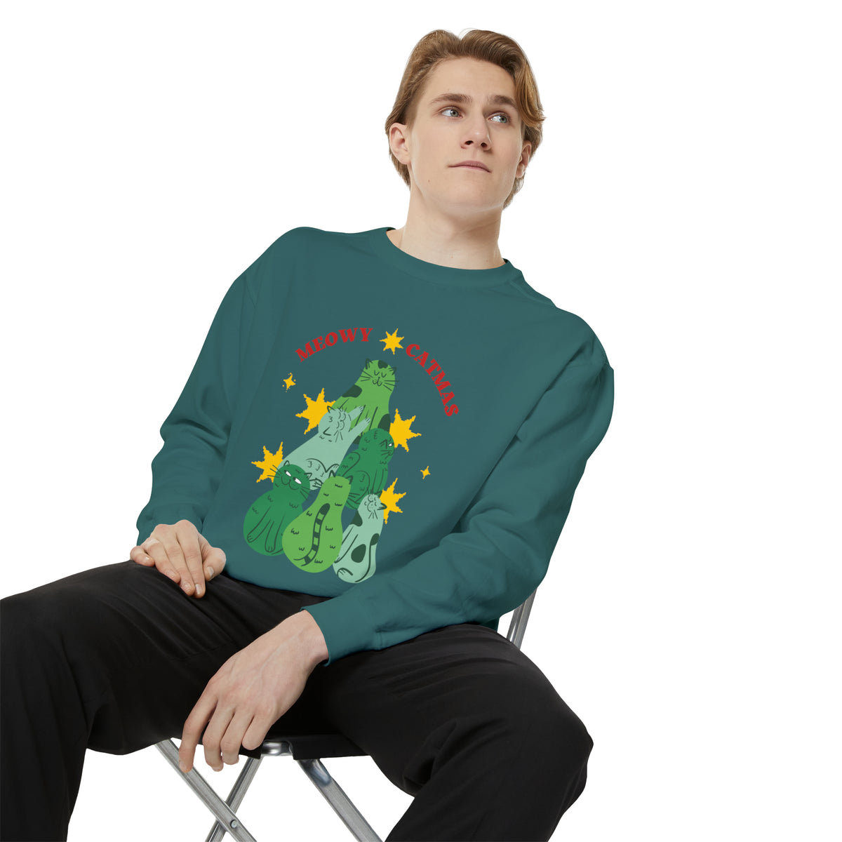 Cat Lover Christmas Sweatshirt